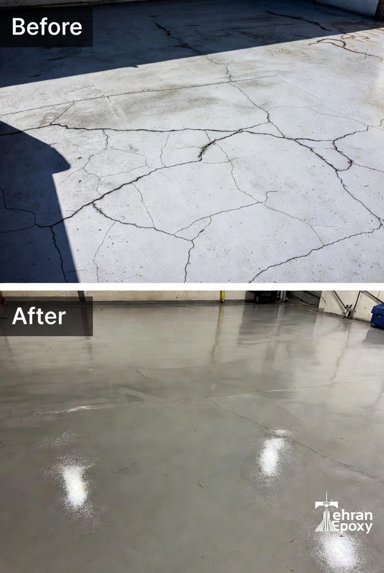 7 روش صحیح ترمیم کفپوش اپوکسی | راهنمای کامل