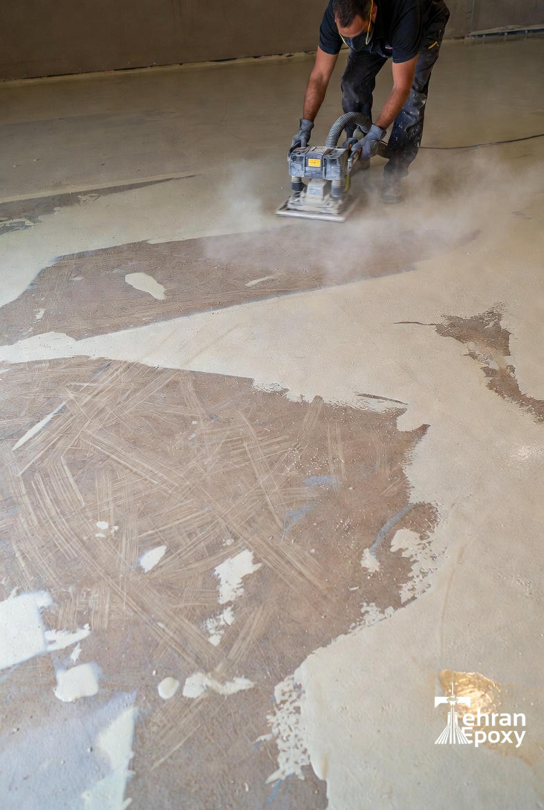 روش صحیح ترمیم کفپوش اپوکسی