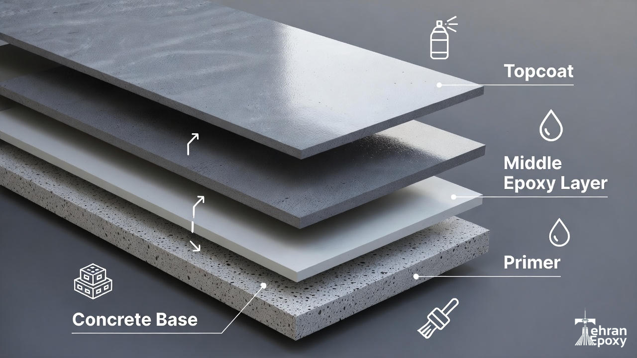 مراحل اجرا کفپوش اپوکسی ، کفپوش اپوکسی تهران
