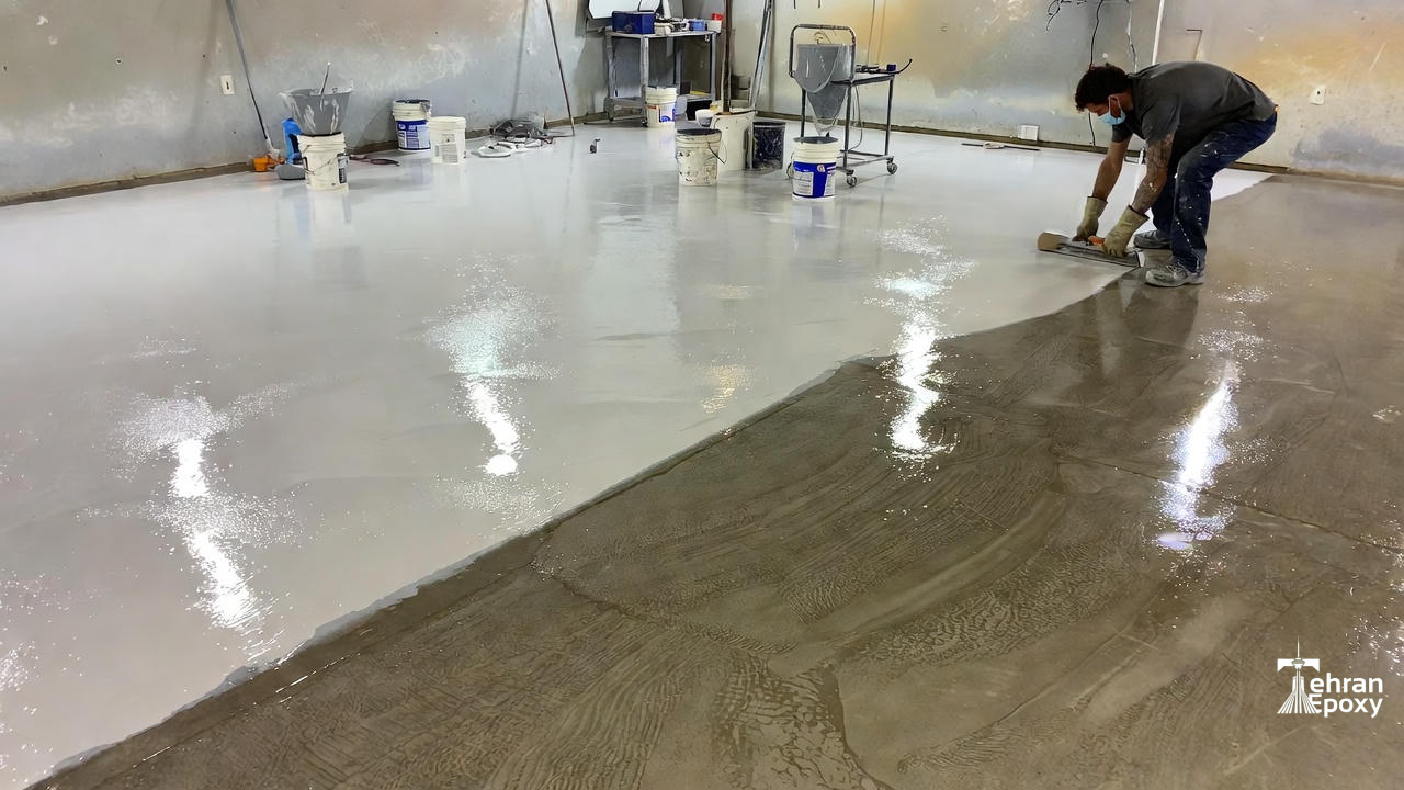 اجرای اپوکسی کارخانه و کارگاه