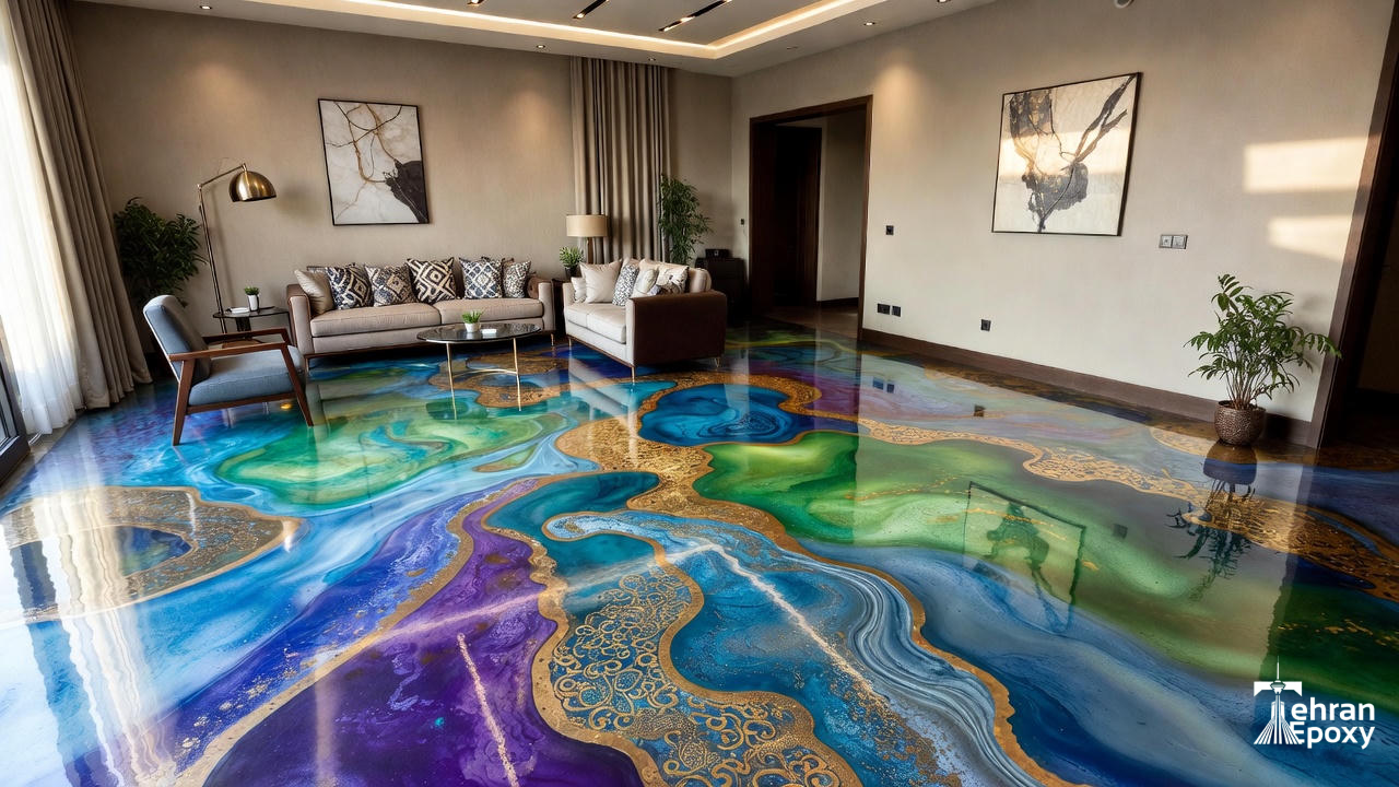 بهترین کفپوش اپوکسی برای خانه و گاراژ در تهران | راهنمای خرید اپوکسی کف تهران 1404