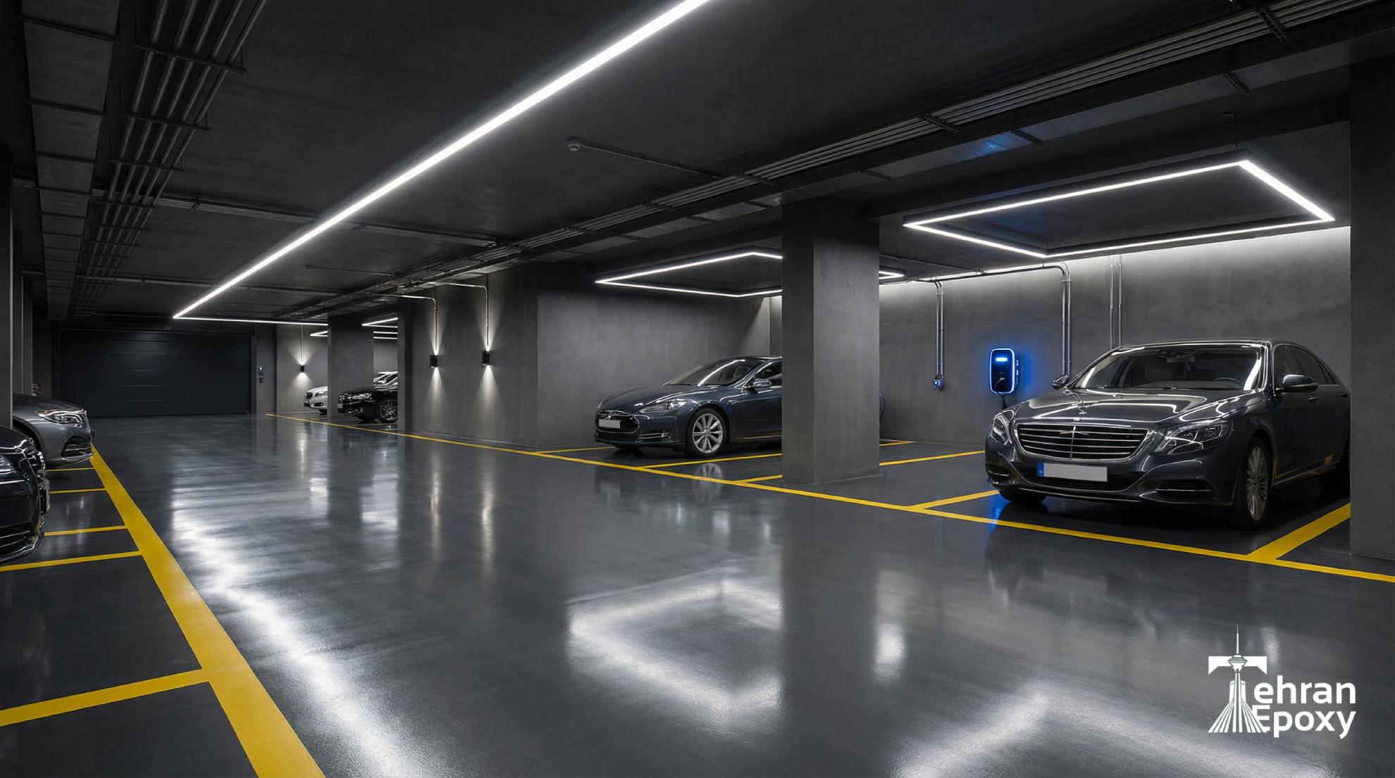 کفپوش اپوکسی پارکینگ ضد خش و مقاوم